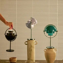 Multi-Lite Bordslampa Portabel, Krom