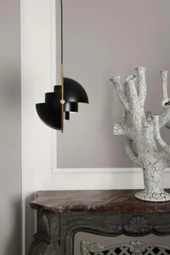 Multi-Lite Pendel 36 cm, Mässing/Sea Grey Halvmatt