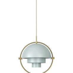 Multi-Lite Pendel 36 cm, Mässing/Sea Grey Halvmatt