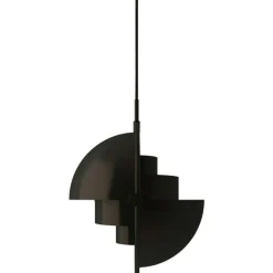 GUBI Pendellampor-Multi-Lite Pendel Ø25,5 cm, Svart Mässing
