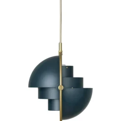 GUBI Pendellampor-Multi-Lite Pendel Ø25,5 cm, Svart Mässing