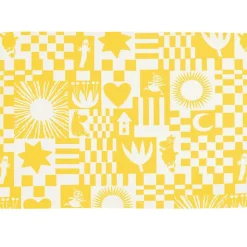 Moomin Arabia Bordstabletter & Glasunderlägg-Mumin Bordstablett Fest 31x46 cm, Gul