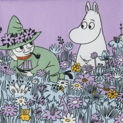 Moomin Arabia Servetter & Tillbehör-Mumin Servetter Vänner för alltid 33 cm