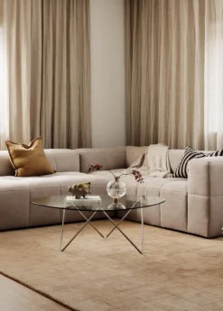 Decotique Hörnsoffor & Divansoffor|3-Sitssoffor-Mure 3-Sitssoffa Med Öppet Avslut Höger, Moon White