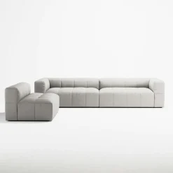 Mure 4-Sitssoffa Med Öppet Avslut Höger, Moon White