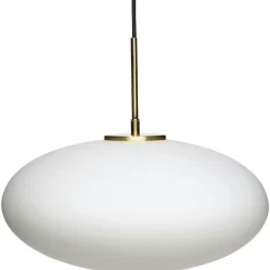 Muse Ellipse Pendellampa Ø40 cm, Vit