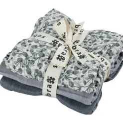 Muslin Babyfilt 3-pack, Blue Olive