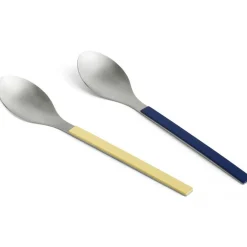 MVS Serveringsskedar 2-pack, Gul / Mörkblå