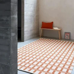 Mysore Matta 230x230 cm, Himmelsblå