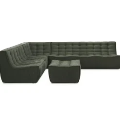 Ethnicraft Fotpallar|Modulsoffor-N701 Fotpall, Eco / Moss