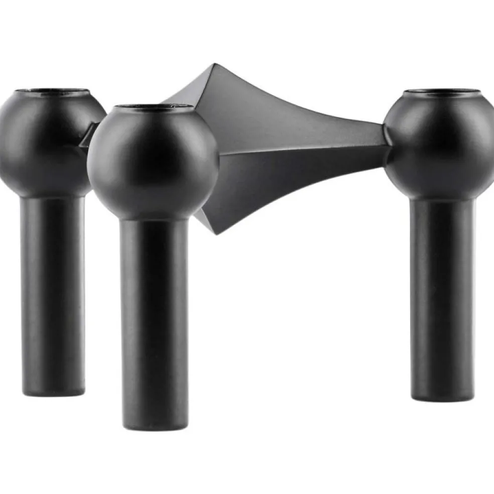 Nagel Ljusstake 3 Delar, Borstad Mässing