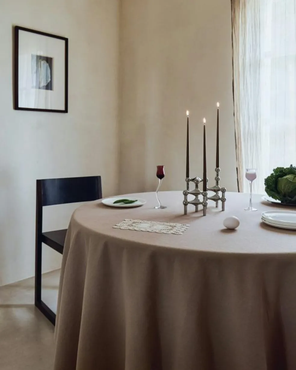 Nagel Ljusstake 3 Delar, Borstad Mässing