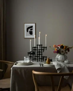 Nagel Ljusstake 3 Delar, Borstad Mässing