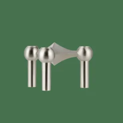 Nagel Ljusstake 3 Delar, Borstad Mässing