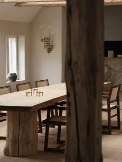 Nagel Ljusstake 3 Delar, Borstad Mässing