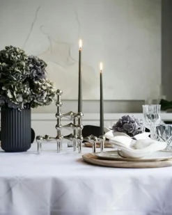 Nagel Ljusstake 3 Delar, Borstad Mässing