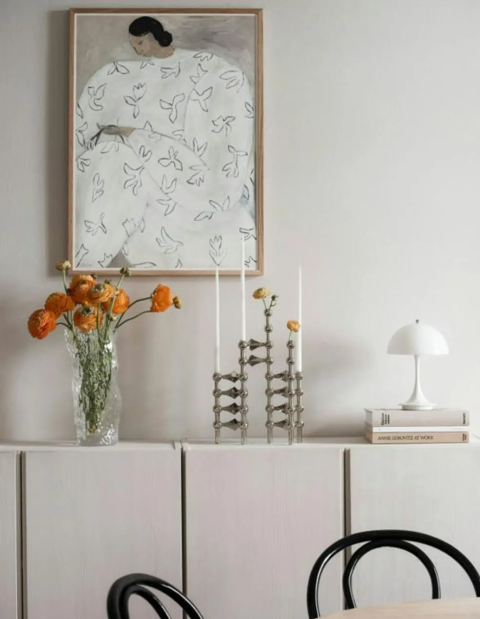 Nagel Ljusstake 3 Delar, Borstad Mässing