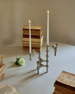 STOFF Nagel Ljusstakar-Nagel Ljusstake, Borstad Mässing