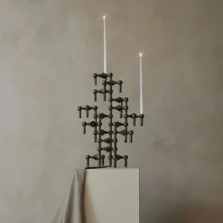 STOFF Nagel Ljusstakar-Nagel Ljusstake, Borstad Mässing