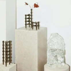 STOFF Nagel Ljusstakar-Nagel Ljusstake, Borstad Mässing