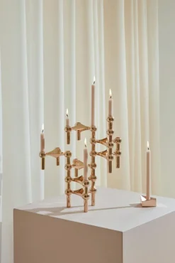 STOFF Nagel Ljusstakar-Nagel Ljusstake, Borstad Mässing