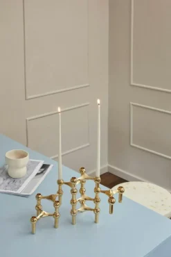 STOFF Nagel Ljusstakar-Nagel Ljusstake, Borstad Mässing