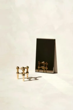 STOFF Nagel Ljusstakar-Nagel Ljusstake, Borstad Mässing