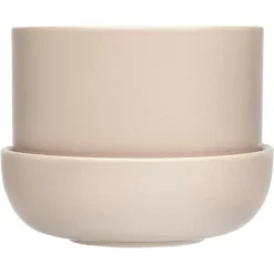 Iittala Krukor-Nappula Kruka Med Fat 17x13 cm, Beige