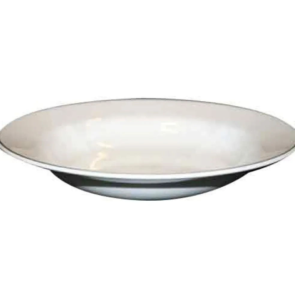 Natur Djup Tallrik 23 cm, Snövit