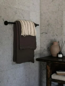 Tell Me More Handdukar & Badlakan-Nella waffle Handduk 100x150 cm, Taupe