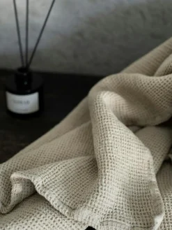 Nella waffle Handduk 70X140 cm, Taupe