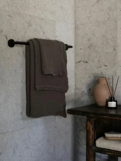Nella waffle Handduk 70X140 cm, Taupe
