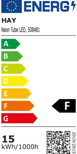 HAY Ljusslingor-Neon Ledrör, Gul