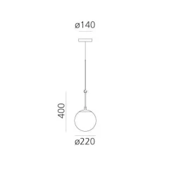 NH 22 Taklampa, Mässing / Svart