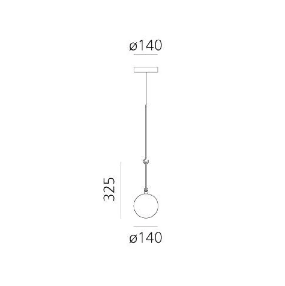 NH 22 Taklampa, Mässing / Svart