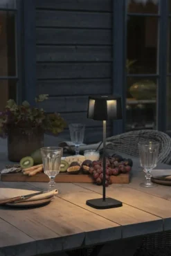 Gnosjö Konstsmide Portabla Lampor|Portabla Lampor-Nice Bordslampa Portabel, Svart