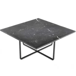 Ninety Soffbord 80 cm, Svart Underrede, Svart Marmor