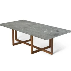 OX Denmarq Soffbord-Ninety Soffbord 120x60x40 cm, Smoked Oak/Brown Emperador