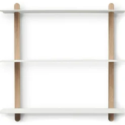 Gejst Vägghyllor-Nivo large A Vägghylla / Vit / Filter Oak