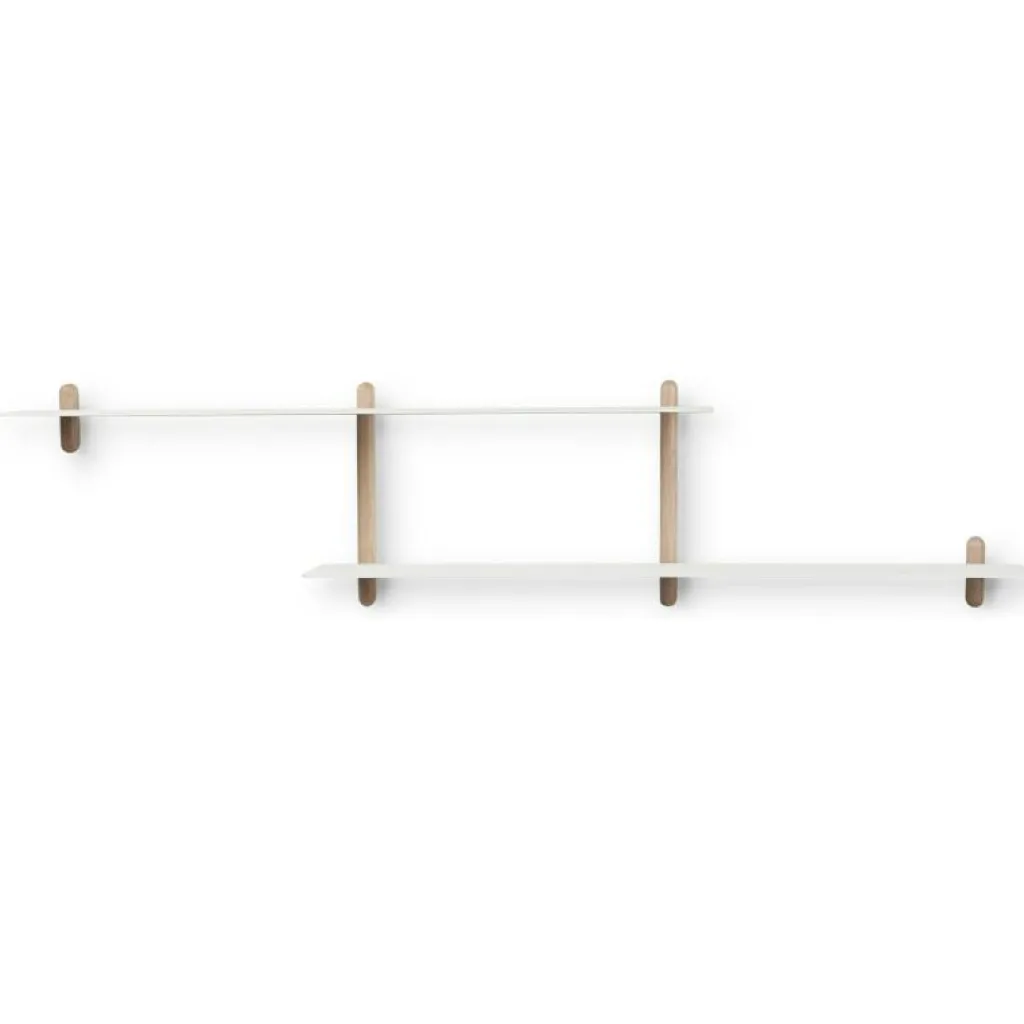 Gejst Vägghyllor-Nivo Vägghylla H, Svart Ask / Svart