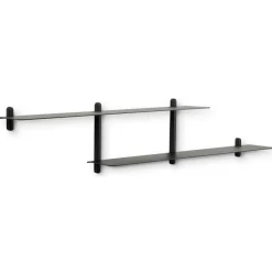 Gejst Vägghyllor-Nivo Vägghylla H, Svart Ask / Svart