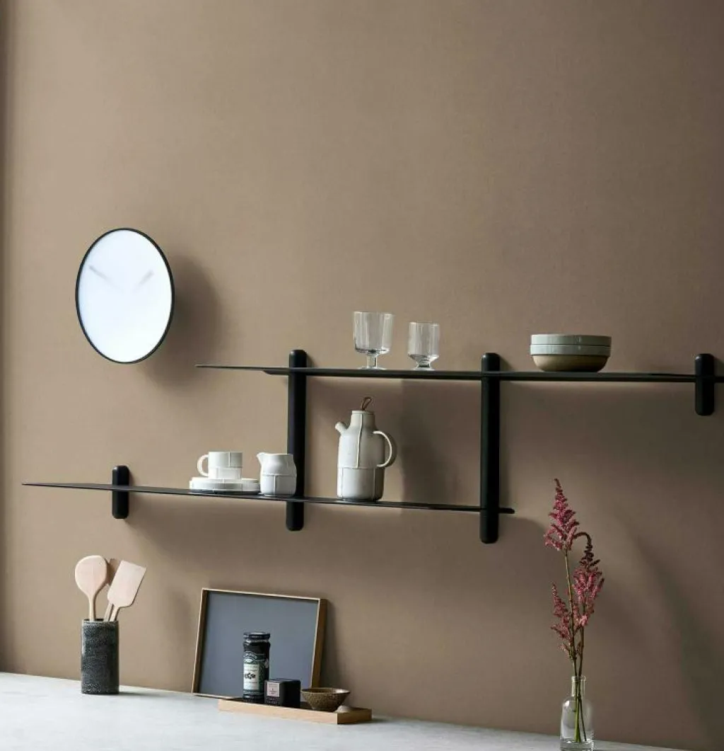 Gejst Vägghyllor-Nivo Vägghylla H, Svart Ask / Svart