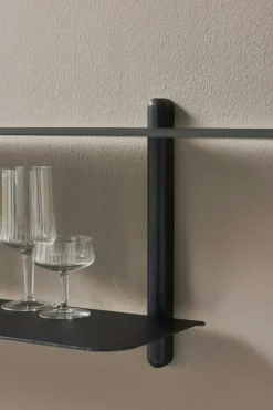 Gejst Vägghyllor-Nivo Vägghylla H, Svart Ask / Svart