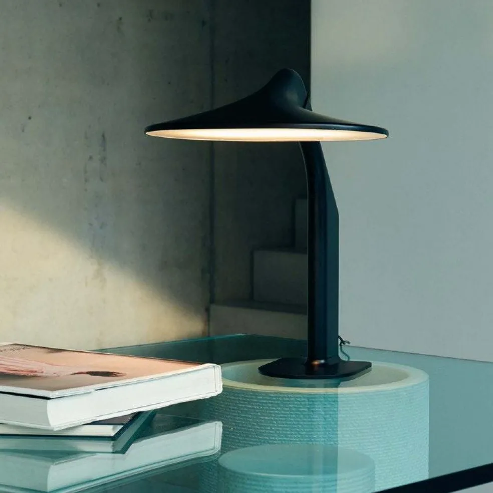 Niwaki Bordslampa, Svart / Krom