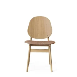 Warm Nordic Stolar-Noble Stol, Svartlackad Bok / Pale Rose