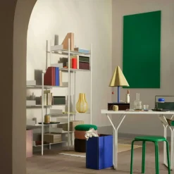 Nobuko Bokhylla 7 Hyllplan, Vit