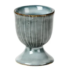 Broste Copenhagen Äggkoppar-Nordic Sand Äggkopp, Vit/grå