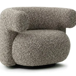 Normann Copenhagen Fåtöljer-- Burra lounge chair with return - Kvadrat Sahco Zero 001