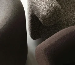 Normann Copenhagen Fåtöljer-- Burra lounge chair with return - Kvadrat Sahco Zero 001