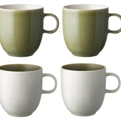 Studio Round Kaffekoppar-North Mugg 4-pack, River Mix